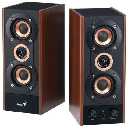 Genius SP-HF180 speaker kit - Wooden - USB Powered