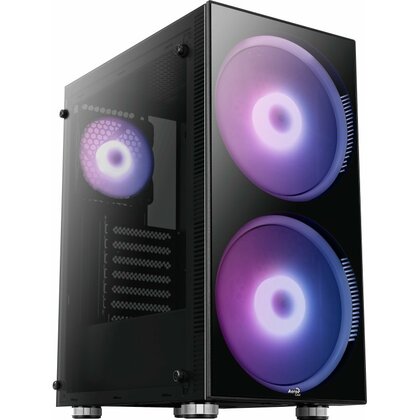 Aerocool  Python Tempered Glass Windowed Mid Tower Case