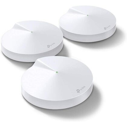 TP-LINK TpLink Deco M5 Whole Home Mesh Wi-Fi System, Up to 5500 sq ft Coverage, Compatible with Amazon Echo/Alexa, Antivirus Security Protection and Parental Controls, Pack of 3
