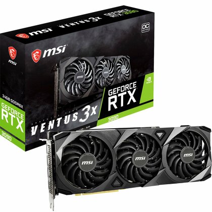 MSI  Geforce RTX 3090 VENTUS 3X OC 24GB GDDR6x Graphics Card *** Maximum one card per household ***