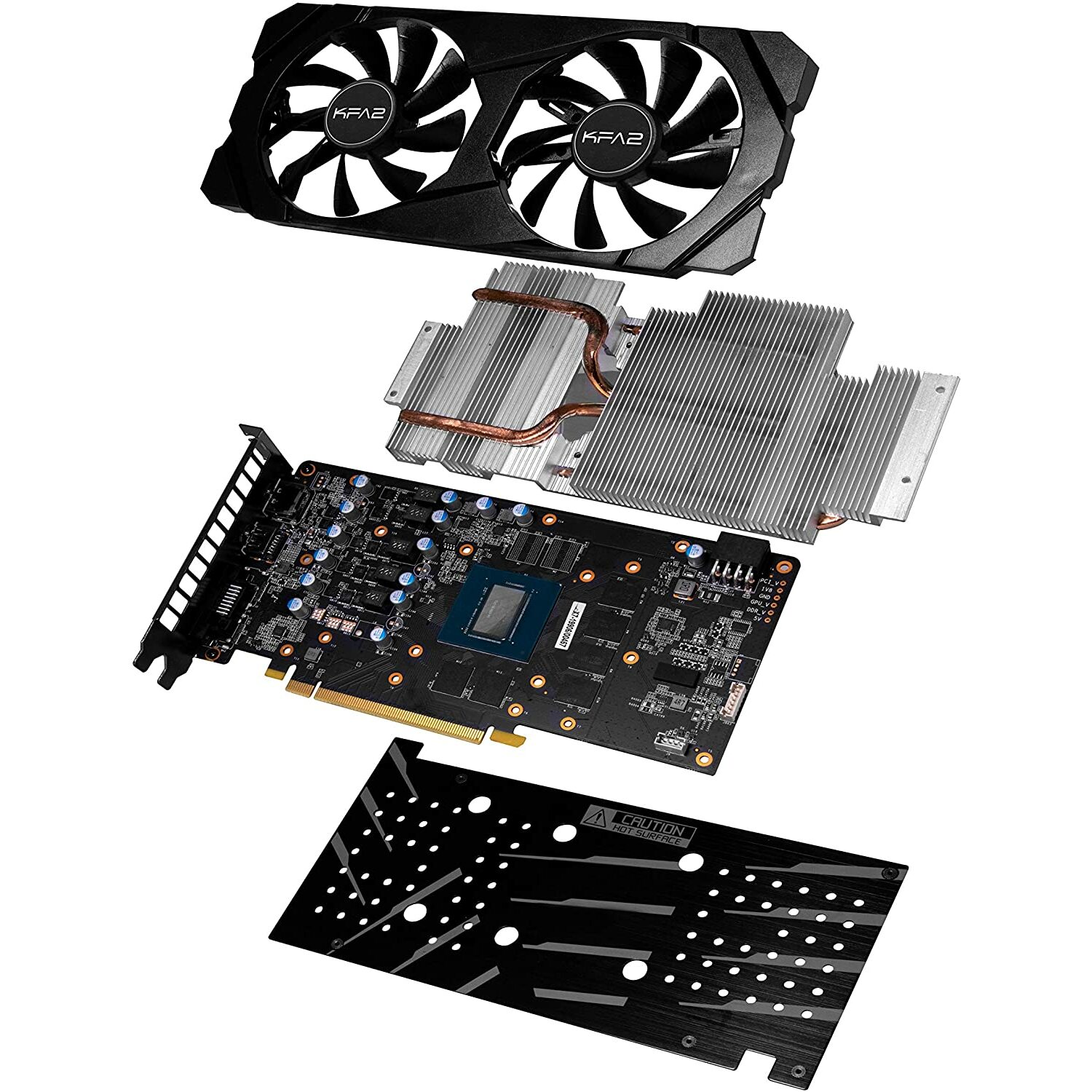 KFA2 Geforce 1660 Super 1 Click OC 6GB GDDR6 PCI-Express Graphics Card ...