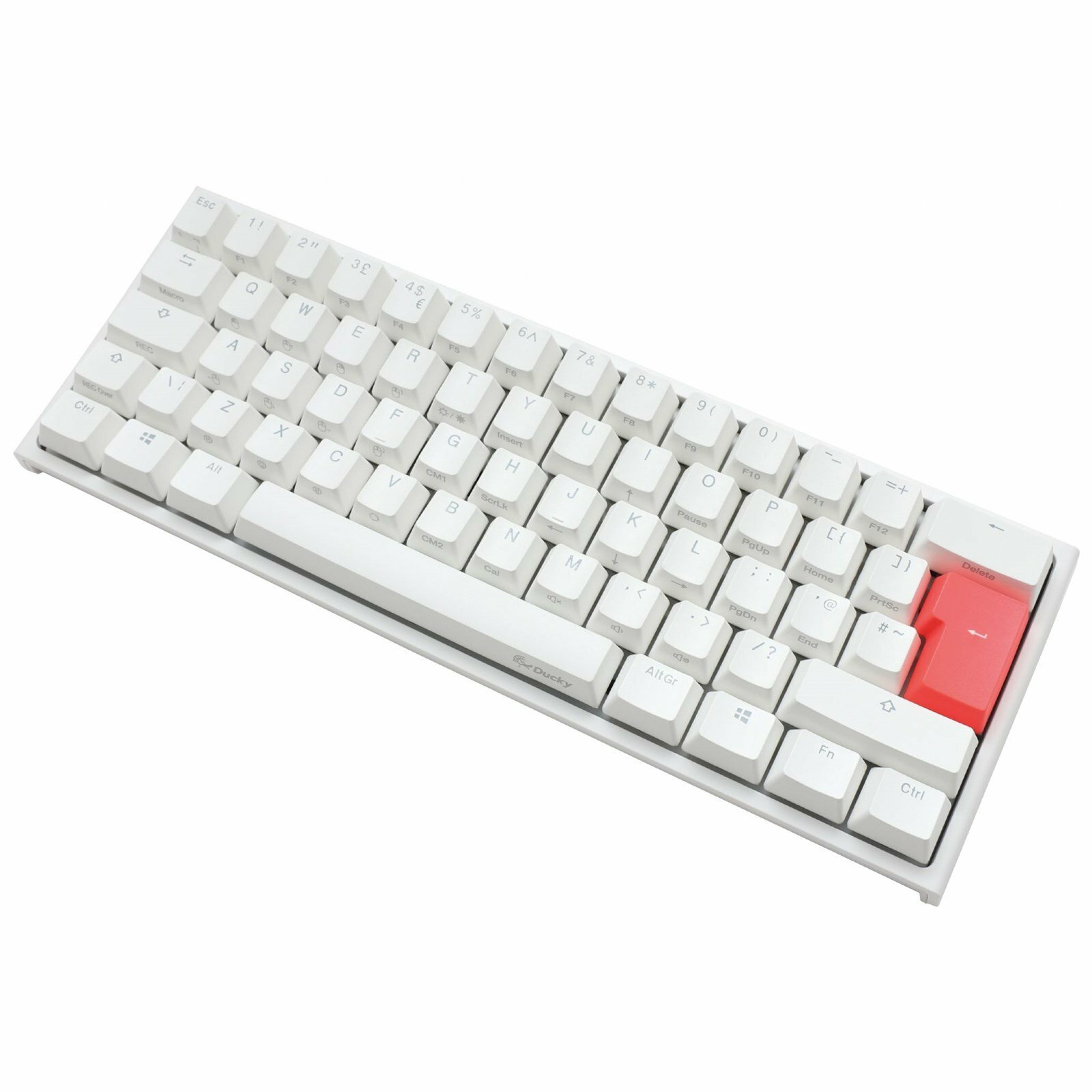 Ducky DKON2061STRUKPDWWT1 One2 Mini 60 RGB USB Mechanical Gaming Keyboard Red Cherry MX Switch