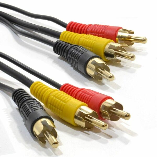 Generic  5 5 meter RCA Phono To 3 RCA Phono 5Mtr