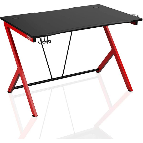 Nitro Concepts D12 Gaming Desk - Black / Red, 116 x 75 x 76 cm