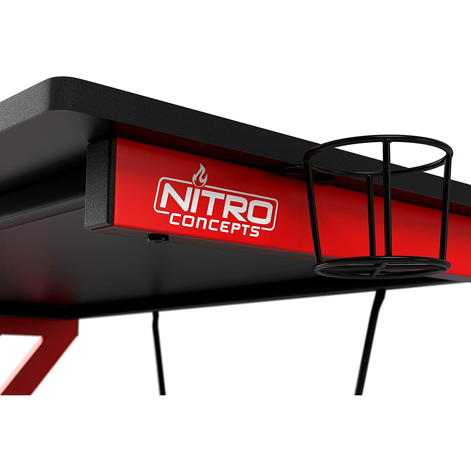 Nitro Concepts D12 Gaming Desk Black Red 116 X 75 X 76 Cm