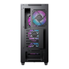 MSI 306-7G06R11-W57 MPG SEKIRA 100R Black Mid Tower Tempered Glass RGB PC Gaming Case Image