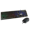 JEDEL  LED Colour Changing Gaming Keyboard and Mouse - BLACK Image