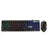 JEDEL  LED Colour Changing Gaming Keyboard and Mouse - BLACK Image