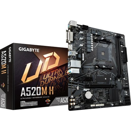 Gigabyte  AMD A520 (Socket AM4) RYZEN DDR4 Micro ATX Motherboard
