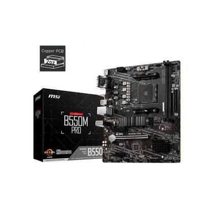 MSI  B550M Pro AMD Socket AM4 Micro-ATX Motherboard