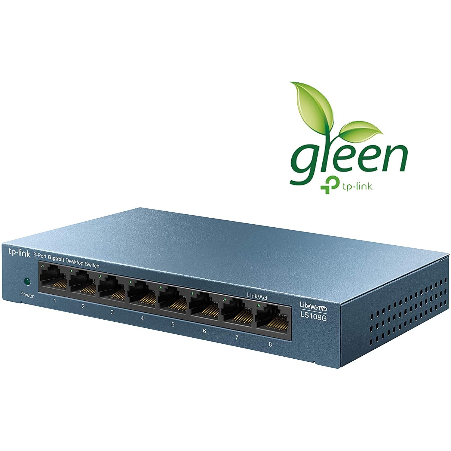 TPLINK 8 Port Gigabit Lite Wave unmagnaged Desktop Switch Steel