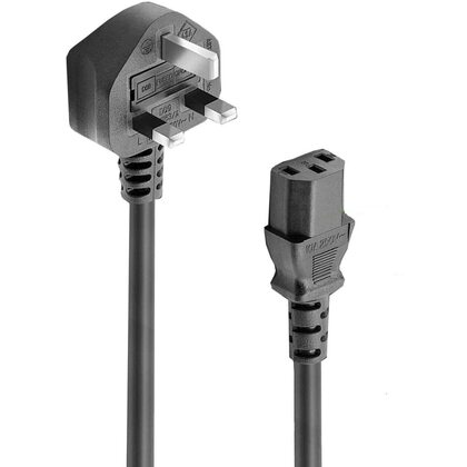 Generic  1.2 Meter Mains Lead Moulded Plugs - PC / Kettle IEC C13 Type Fitting