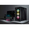 Corsair  iCUE 5000X RGB Gaming Case with 4x Tempered Glass Panels, E-ATX, 3 x AirGuide RGB Fans, Lighting Node CORE included, USB-C, Black Image