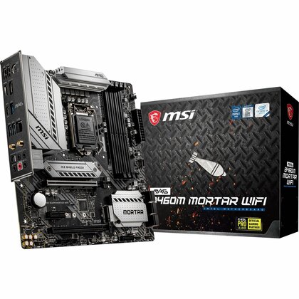 MSI  Intel B460m Mortar Wifi Intel Socket 1200 Micro Atx Motherboard