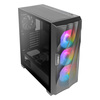 ANTEC  DF700 FLUX Mid Tower ATX Case in Black with Tempered Glass, 3x ARGB Fans Image