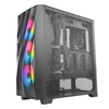 ANTEC  DF700 FLUX Mid Tower ATX Case in Black with Tempered Glass, 3x ARGB Fans Image