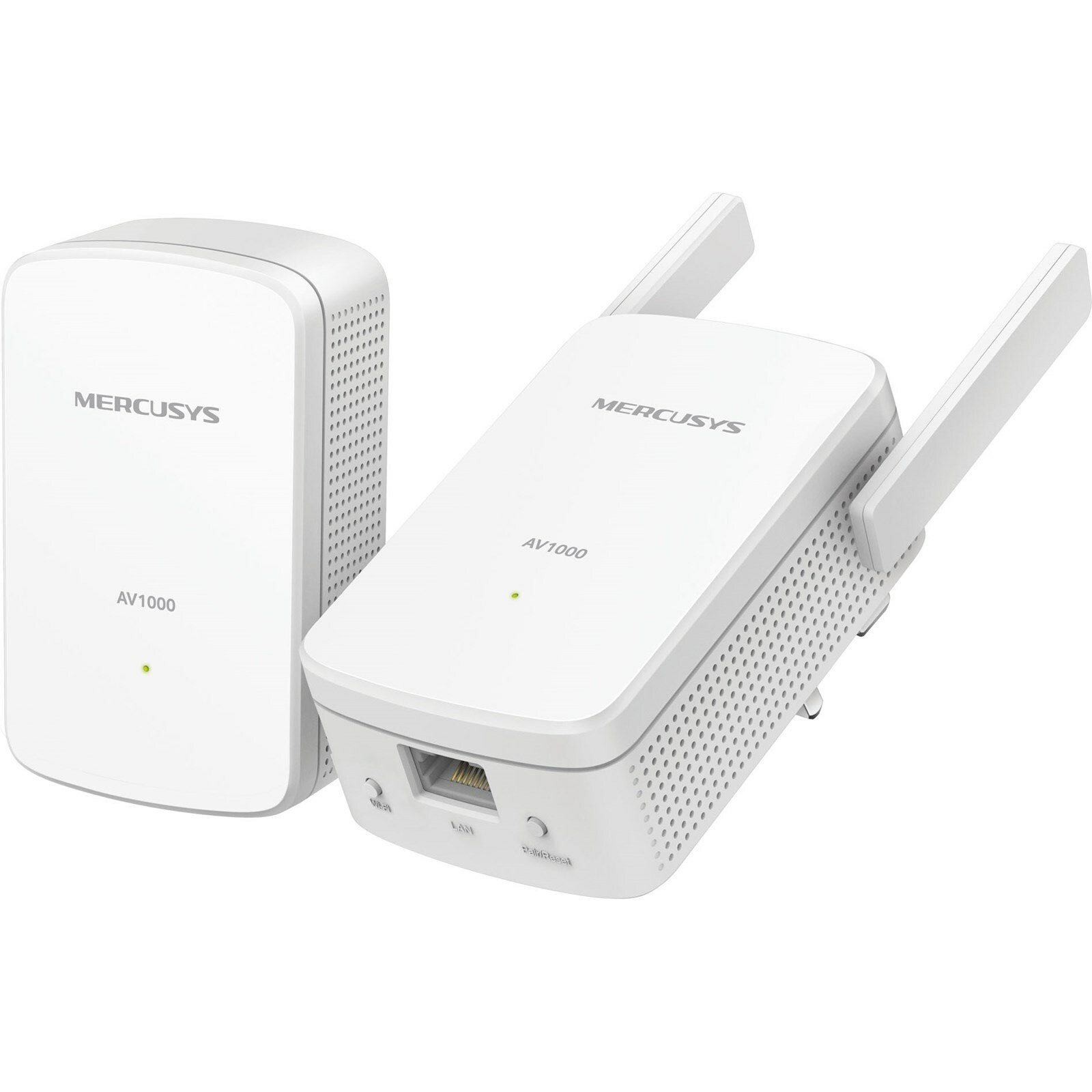 Mercusys 1000mb Powerline Adapter Kit with 300Mbps Wireless N, AV2 1000, 1Port Falcon Computers