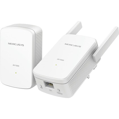 Mercusys  1000mb Powerline Adapter Kit with 300Mbps Wireless N, AV2 1000, 1-Port