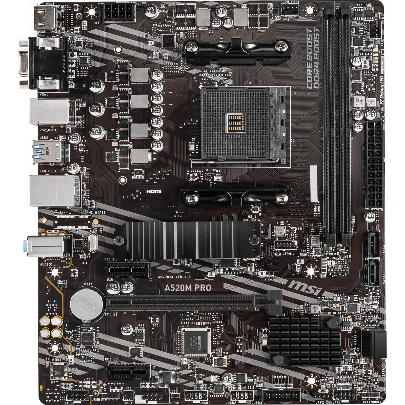 MSI AMD A520 (Socket AM4) RYZEN DDR4 Micro ATX Motherboard | Falcon ...