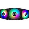 Lian Li ST120-3B ST120 Addressable RGB 120mm Black Fan With Controller - Triple Pack Image