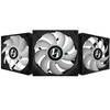 Lian Li ST120-3B ST120 Addressable RGB 120mm Black Fan With Controller - Triple Pack Image