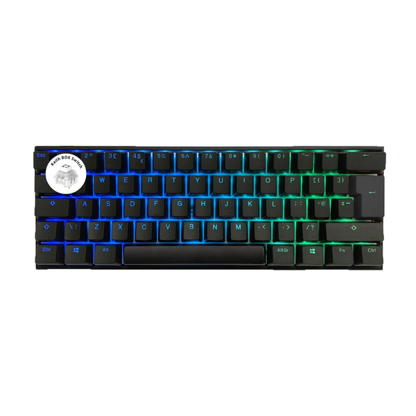 Ducky 2061STKUKPDAZTW One2 Mini 60 RGB USB Mechanical Gaming Keyboard