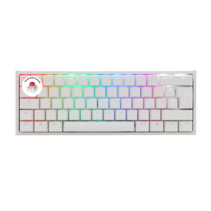 Ducky 2061ST-KUKPDWWTR One2 Mini 60% RGB USB Mechanical Gaming Keyboard Kailh BOX Red Switch UK Layout - White - BLACK FRIDAY DEAL