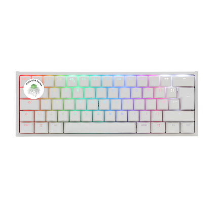Ducky 2061ST-KUKPDWWTJ One2 Mini 60% RGB USB Mechanical Gaming Keyboard Kailh BOX Jade Switch UK Layout - White - BLACK FRIDAY DEAL