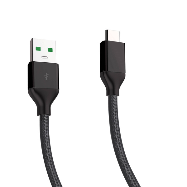 Falcon Value  1M USB to USB Type C Cable - Braided - Black
