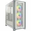 Corsair  iCUE 4000X RGB White Mid Tower Gaming Case - White USB 3.0 Image