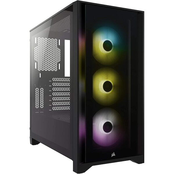 Corsair CC-9011204-WW iCUE iCUE 4000X RGB Black Mid Tower Gaming Case - USB 3.0 - Black Friday Deal