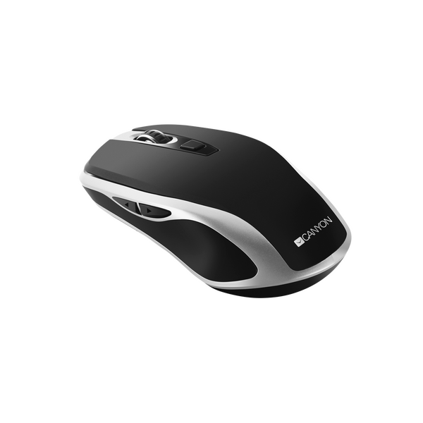 Canyon Wireless Rechargeable Optical Mouse MW19, Silver / Black