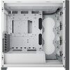 Corsair Icue 5000X RGB Gaming Case With 4X Tempered Glass Panels, E-Atx, 3 X Airguide RGB Fans, Lighting Node Core Included, USB-C, White Image