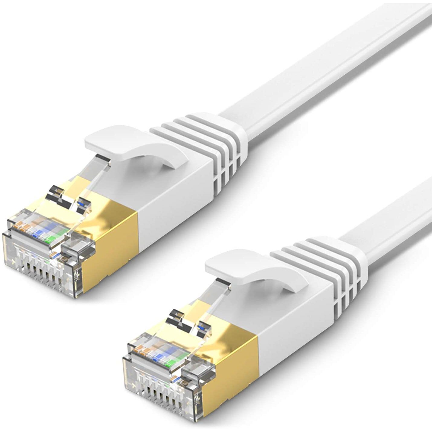 Generic 3 Meter Flat Network patch Cable Cat7 SSPT WHITE Falcon