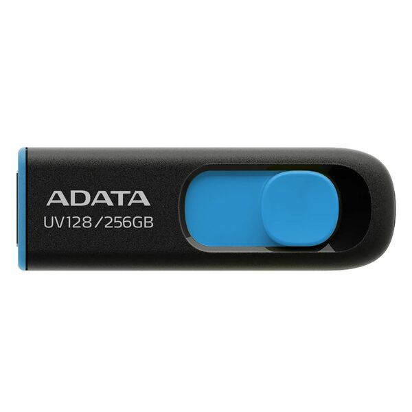 Adata  256GB USB 3.0 Flash Memory Drive Capless Memory Pen, Retractable, Capless, Black - Special Offer