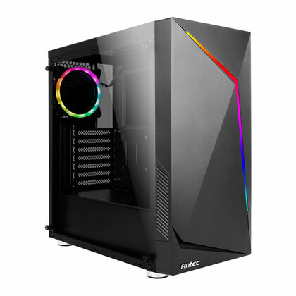ANTEC  NX300, Mid Tower Chassis w/ Tempered Glass Window, Black, 120mm ARGB Fan, ATX