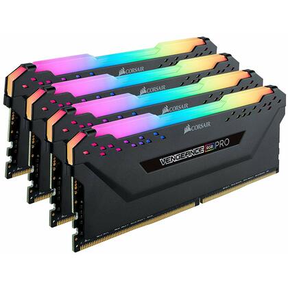 Corsair CMW64GX4M4E3200C16 64Gb Corsair Vengeance RGB Pro Memory Kit (4 X 16Gb), DDR4, 3200Mhz, CL16