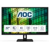 Aoc  31.5 Inch QHD Monitor, 75Hz, 4ms, IPS, Speakers, FlickerFree, LowBlue Light (2560x1440 @ 75hz) - HDMI / Display Port Image