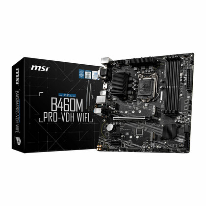 MSI B460M PRO-VDH WIFI, Intel B460, S 1200, DDR4, SATA3, Dual M.2, GbE, ac WiFi/BT 4.2, USB 3.2 Gen1, Micro-ATX
