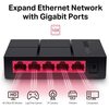 Mercusys  5 Port 10/100/1000 Gigabit Desktop Switch - Plastic Case Image