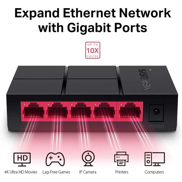 mercusys switch 5 port