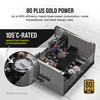 Corsair  1000W Enthusiast RMx Series RM1000X V2 PSU, Magnetic Levitation Fan, Fully Modular, 80+ Gold, 10 Year Warranty- Special Offer Image
