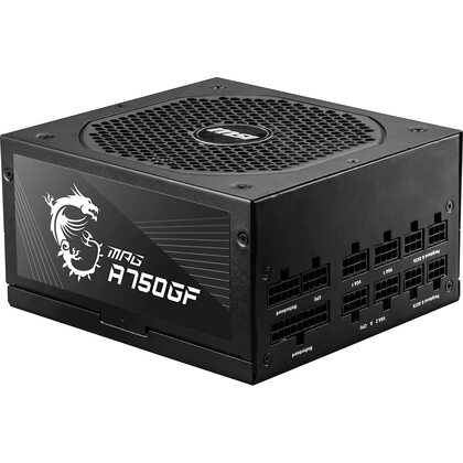 MSI MPG-A750GF `750W, 80 Plus Gold, Fully Modular, Japanese Capacitor, Flat Moduar Cables  - Black Friday Deal