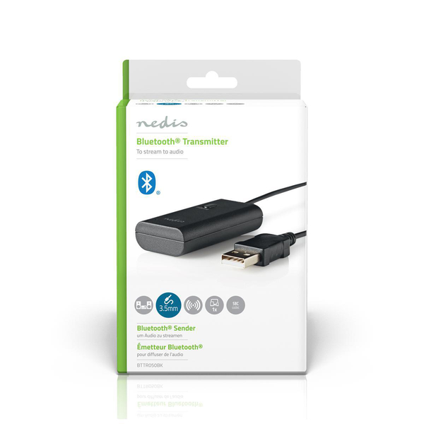 NEDIS  Bluetooth® Transmitter Connection inputs 1x AUX / 1x USB