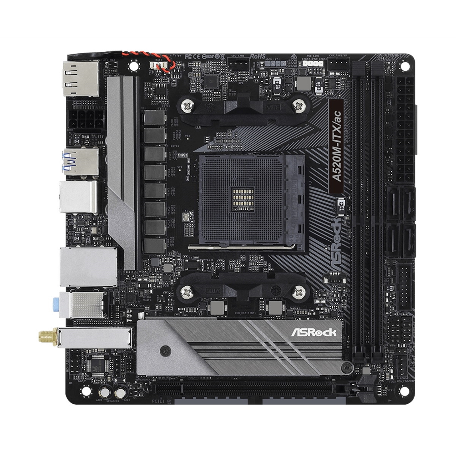 ASROCK AMD Socket AM4 Mini ITX HDMI/DisplayPort USB 3.2 Gen1 M.2 WiFi Motherboard Falcon Computers
