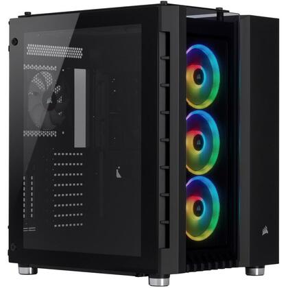 Corsair  Crystal Series 680X RGB High Airflow Tempered Glass ATX Smart Gaming Case - Bl