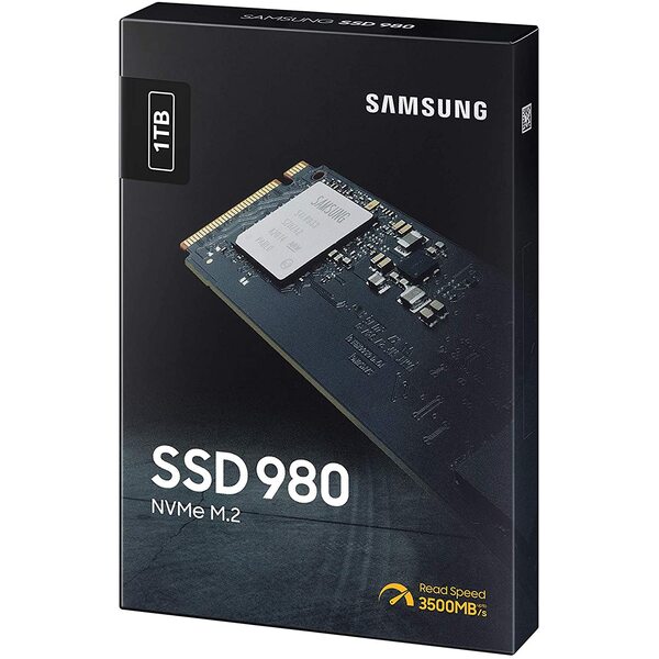 Samsung 980 1TB PCIe 3.0 (up to 3.100 MB/s) NVMe M.2 Internal Solid
