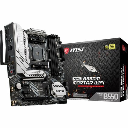 MSI  Mag B550M Mortar WiFi AMD Socket AM4 Micro ATX Motherboard