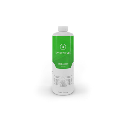 EK  Ek-Cryofuel Transparent Acid Green 1L Premix Watercooling Fluid - 1 Litre