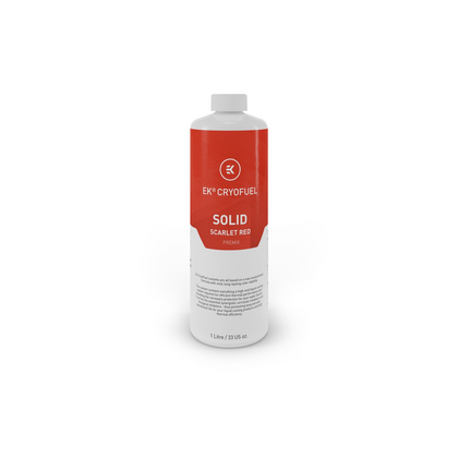 EK  Ek-Cryofuel Solid Scarlet Red - 1L Premix Watercooling Fluid - 1 Litre